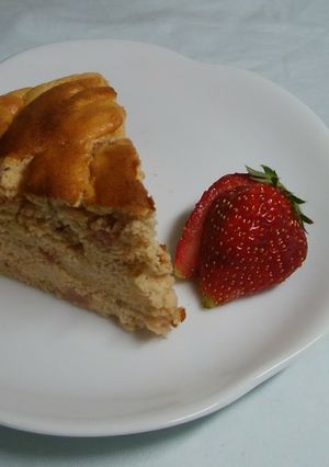 ノンオイル　苺スフレケーキ-レシピのメイン写真