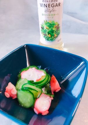 洋風のタコときゅうり酢の物-レシピのメイン写真