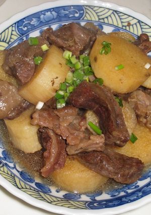 超簡単★牛すじと長芋の煮物-レシピのメイン写真