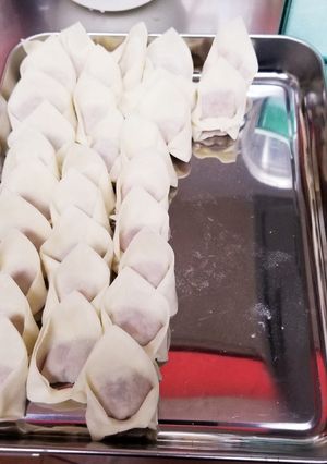 味付き！豚肉とネギのワンタン-レシピのメイン写真