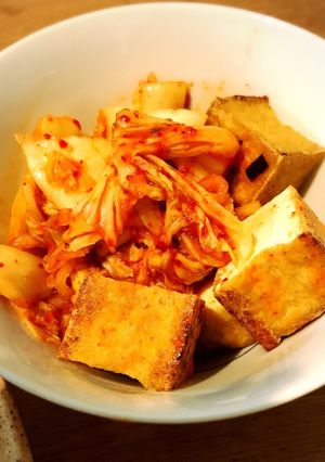 キムチと厚揚げ和え-レシピのメイン写真