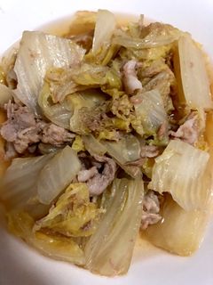 白菜とシーチキン、豚肉の煮物-レシピのメイン写真
