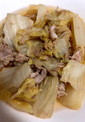 白菜とシーチキン、豚肉の煮物-レシピのメイン写真