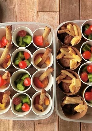 紙コップに詰めるだけ★お花見弁当-レシピのメイン写真
