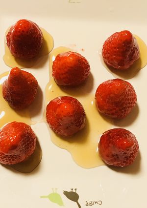 シンプル☆イチゴ＆はちみつのデザート-レシピのメイン写真