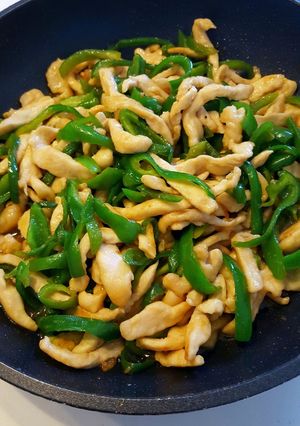 シンプル大好き♥鶏胸肉とピーマン青椒肉絲-レシピのメイン写真