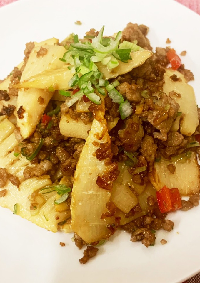 たけのこと豚ひき肉の炒り付け-レシピのメイン写真
