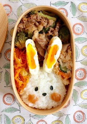 イースターにも☆カワイイうさぎのお弁当-レシピのメイン写真