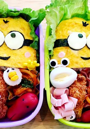 わくわく遠足！キャラ弁ミニオン^o^-レシピのメイン写真