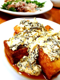 厚揚げ南蛮の、高菜タルタル-レシピのメイン写真