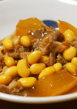 豚こま・大豆の酢醤油煮♪さっぱり♪-レシピのメイン写真