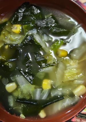 白菜わかめのとろとろスープ-レシピのメイン写真