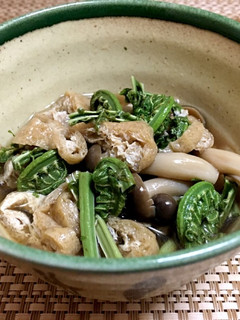 春の味覚♪こごみと揚げの煮浸し-レシピのメイン写真