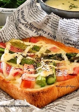 アスパラとベーコン☆トースト-レシピのメイン写真