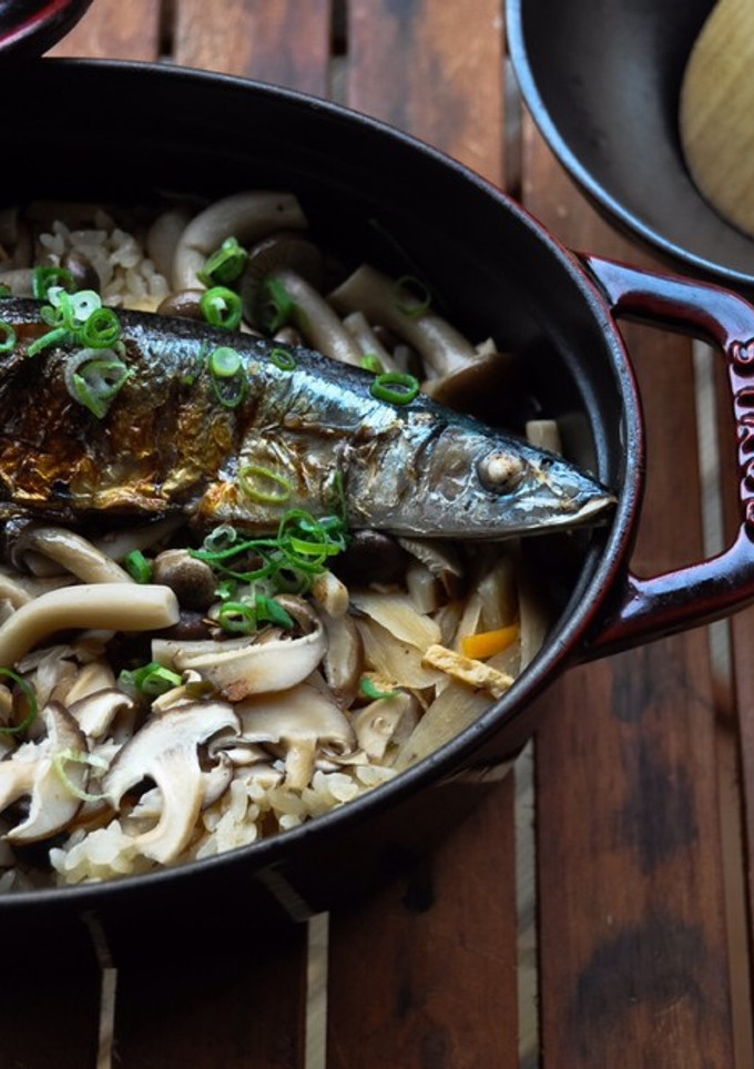 きのこと秋刀魚の炊き込みご飯-レシピのメイン写真