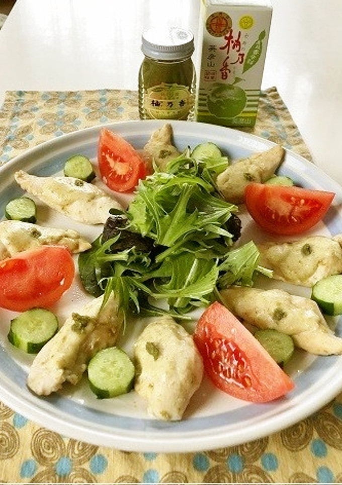 鶏ささみの柚子胡椒マヨ焼き-レシピのメイン写真