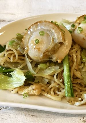 ランチに！ボイルほたての塩焼きそば-レシピのメイン写真
