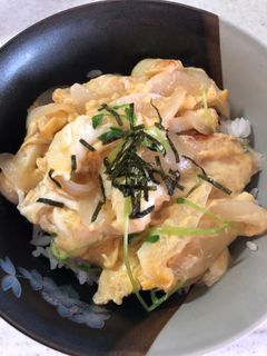 簡単ちくわの卵とじ丼-レシピのメイン写真