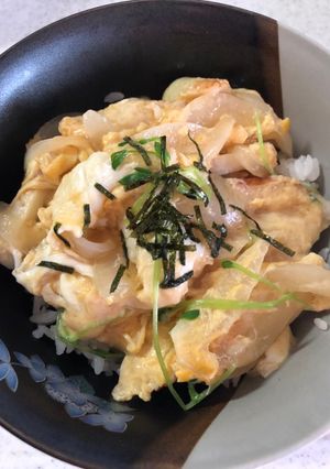 簡単ちくわの卵とじ丼-レシピのメイン写真