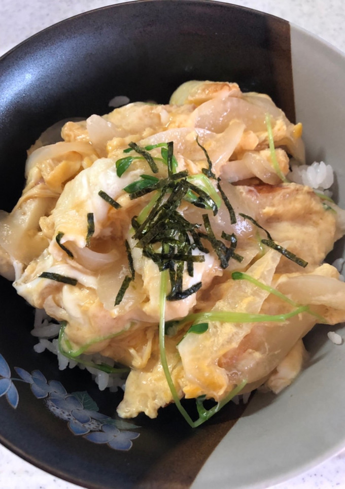 簡単ちくわの卵とじ丼-レシピのメイン写真
