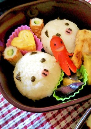 簡単キャラ弁☆ブタさんおにぎり-レシピのメイン写真