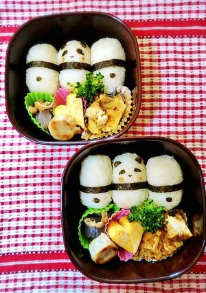 簡単キャラ弁☆パンダさんおにぎり-レシピのメイン写真