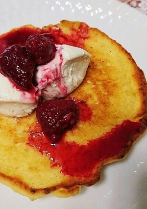 ホイップマリーム®でパンケーキ-レシピのメイン写真