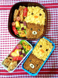 簡単キャラ弁☆リラックマとキイロイトリ-レシピのメイン写真