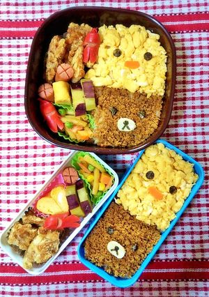 簡単キャラ弁☆リラックマとキイロイトリ-レシピのメイン写真