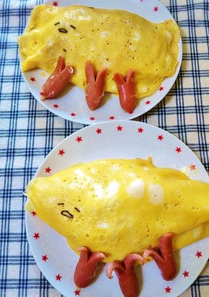 簡単ぐでたまオムライス-レシピのメイン写真