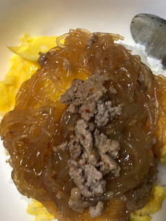 麻婆春雨卵丼-レシピのメイン写真