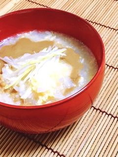濃厚ごま中華粥-レシピのメイン写真