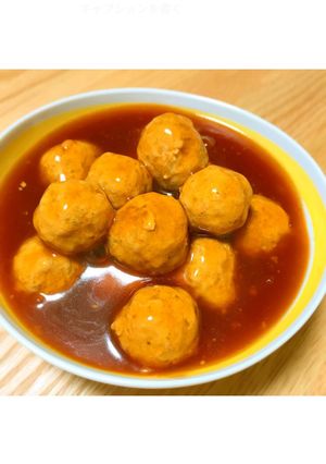 ♡ 甘酢ダレの肉団子 ♡-レシピのメイン写真