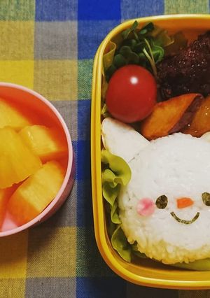 キャラ弁♥️ネコ-レシピのメイン写真