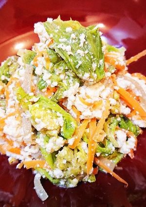 蕗の薹(ふきのとう)の簡単昆布だし白和え-レシピのメイン写真