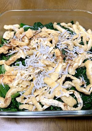しらすと油揚げのほうれん草のおひたし-レシピのメイン写真