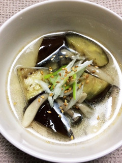 低糖質☆茄子とネギの中華風スープ-レシピのメイン写真