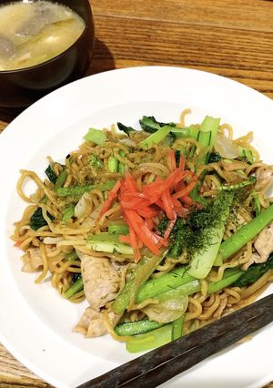 THE時短◎小松菜焼きそば-レシピのメイン写真