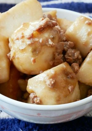 里芋と豚ひき肉の煮物-レシピのメイン写真