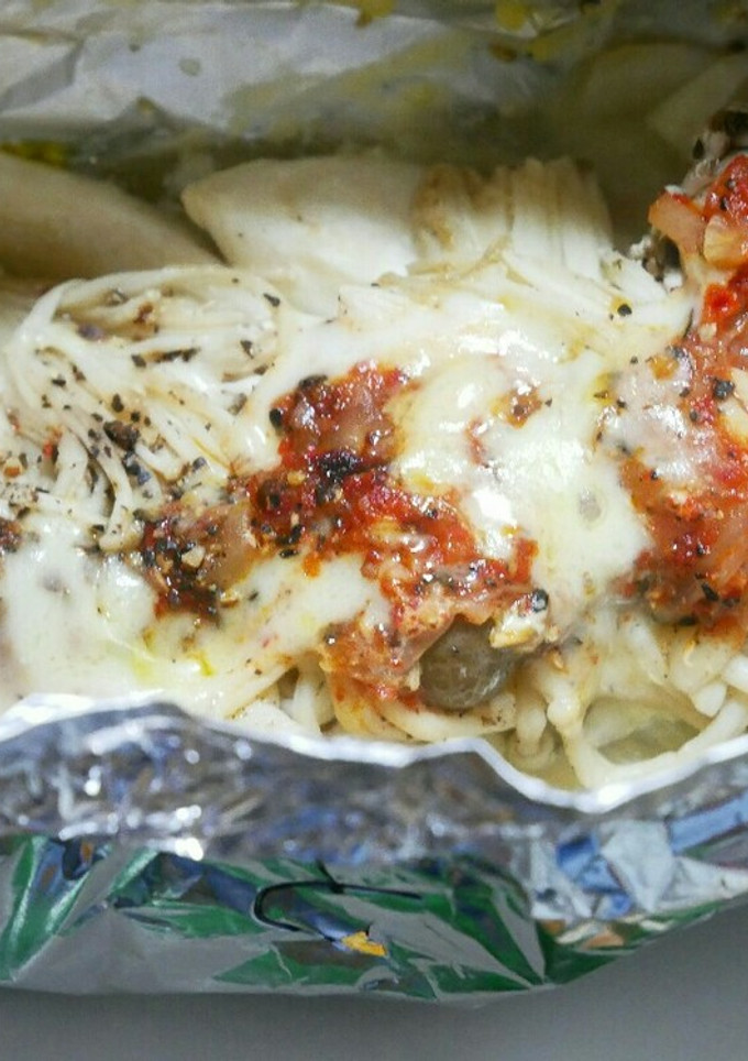 鮭ときのこのマヨキムチホイル焼き-レシピのメイン写真