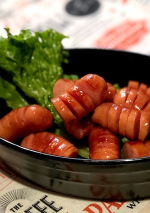 ウインナーを綺麗に開いて美味しくする方法-レシピのメイン写真