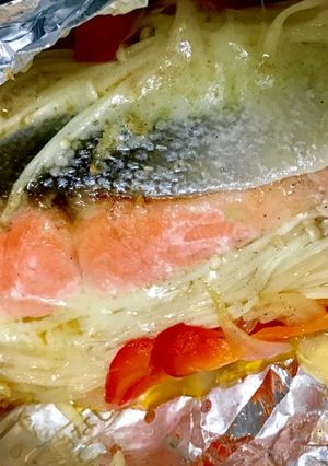 彼氏に作る♡鮭のチーズホイル焼き-レシピのメイン写真
