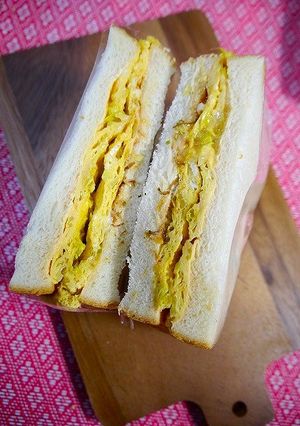 簡単！サンドイッチ☆お好み焼き風-レシピのメイン写真
