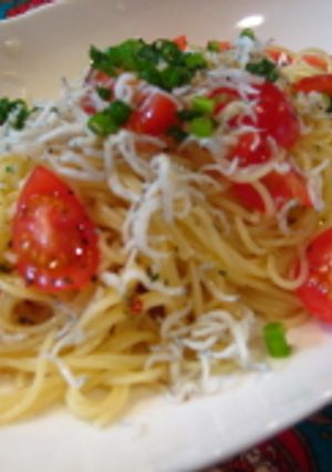 しらすトマトの冷製まろやかトマト酢パスタ-レシピのメイン写真