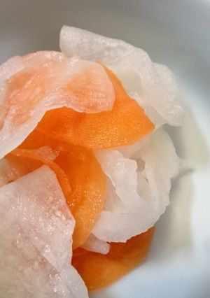 ダイコンと人参の輪切りなます-レシピのメイン写真