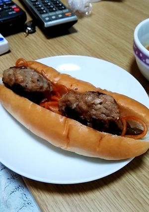 ハンバーグナポリタンドック-レシピのメイン写真