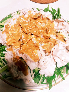 水菜の豚しゃぶサラダ☆-レシピのメイン写真