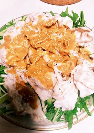 水菜の豚しゃぶサラダ☆-レシピのメイン写真