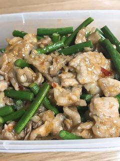 豚肉とにんにくの芽炒め-レシピのメイン写真