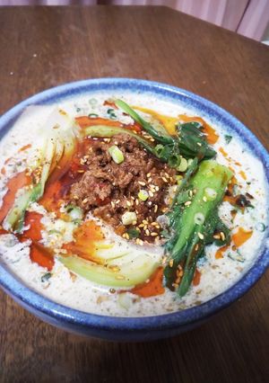 《お家で中華㉙》ごま豆乳担々麺-レシピのメイン写真